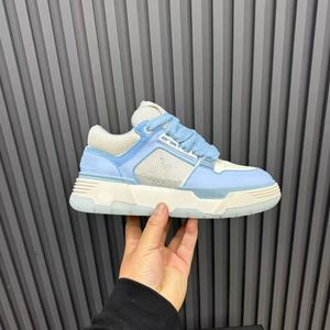 New Luxury Chunky Skate <strong>Sneakers</strong> for Sky Blue <strong>Fat</strong> Laces Bread Shoes Fashion Thick <strong>Sole</strong> Skateboard Trainers Casual Walking Shoes - Product Image 2