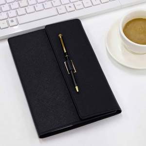 Tri-Fold Notebook Set Custom Logo PU Leather Journal Notebook <b>Office</b> Business <b>Gift</b> Stationery - Product Image 2