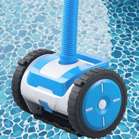 Robot nettoyeur de piscine automatique R5 Balayeuse de piscine murale pour grande piscine creusée, comprend un tuyau de 40 pieds et des accessoires complets