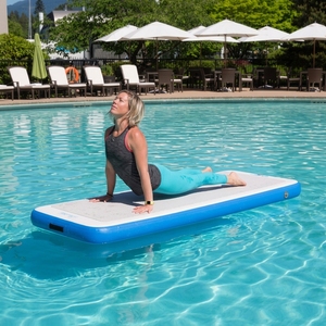 Tappetino Gonfiabile per <span class=keywords><strong>Yoga</strong></span> in Acqua a Doppia Parete in Tessuto 210x90x15cm, Tappetino Galleggiante per <span class=keywords><strong>Yoga</strong></span> sull'Acqua - Product Image 6