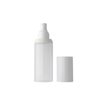 Bouteille PET Pompe à Crème Bouteille Cosmétique avec Pompe à Essence en Plastique Transparent Givré Pompe à Bec Bouteille Vaporisateur de Toner