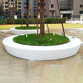 811B Flowerpot long <b>bench</b> chair public FurnitureWeatherproof decorative planter seat Outdoor Lounge Leisure Chair Waiting - Product Image 3