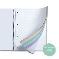 Cahier scolaire personnalisable à spirale avec motif et logo personnalisés