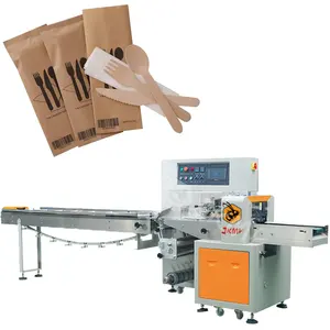 Automatische Einweg Holz Besteck Und Gewebe Verpackung Maschine Für Einweg Holz Geschirr Löffel Messer Verpackung Maschine