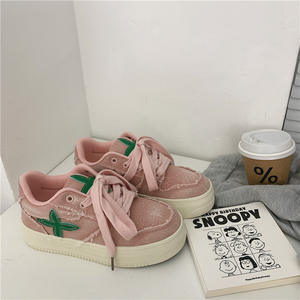 <span class=keywords><strong>Chaussures</strong></span> de sport décontractées <span class=keywords><strong>en</strong></span> <span class=keywords><strong>toile</strong></span> respirante pour femme, style 2026, nouvelle collection, semelle épaisse <span class=keywords><strong>en</strong></span> caoutchouc, effet vieilli - Product Image 3