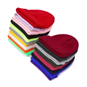<span class=keywords><strong>Promotion</strong></span> en gros : Bonnet d'hiver tricoté en acrylique jacquard néon, chaud, uni, avec logo brodé personnalisé, design de créateur - Product Image 6