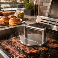Presse à Smash Burger de qualité commerciale, robuste, en acier inoxydable 304, pour barbecue, gril plat et plancha