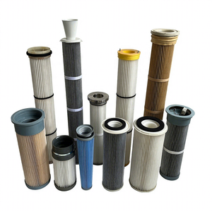 יצרן ציפוי אבקה מצופה מסנן מחסנית סינון אבק <span class=keywords><strong>ptfe</strong></span> פוליאסטר תעשייתי מסנן מסנן עבור אספן אבק אבק - Product Image 1