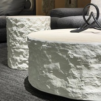 Table basse en résine de forme irrégulière, style Wabi-sabi, minimaliste, moderne, design créatif, meubles de salon pour les petites maisons