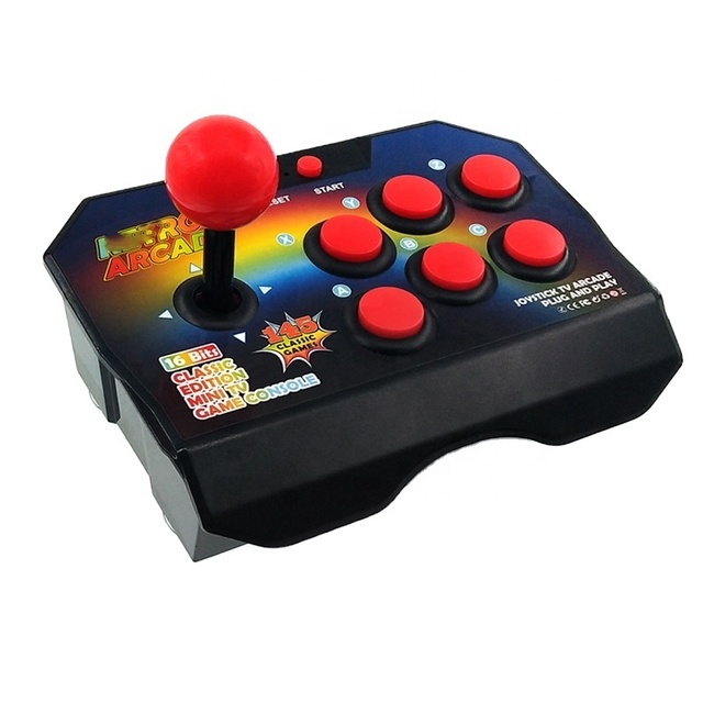 New Arrival Street Fighter Retro Game Player Dual 16 Bit Classic Gamestick Controller With 145 Games Inside Handheld Gamer