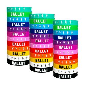 Bracelet en silicone professionnel avec logo de ballet, idéal pour les fêtes, les compétitions de danse et les activités. - Product Image 3