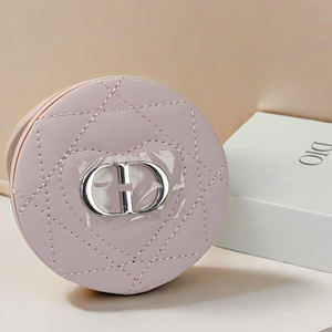 Miroir de poche carré pliable noir personnalisé en gros, miroir compact double face - Product Image 6