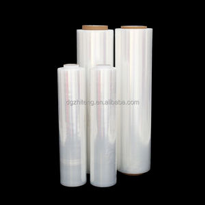 <span class=keywords><strong>Prix</strong></span> de fabrication 18 "1500ft Film plastique Rouleau d'emballage étirable Ruban adhésif Film rétractable Rouleau vierge - Product Image 6
