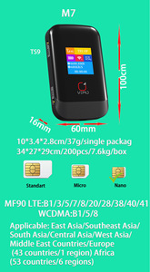 เราเตอร์ไวไฟพกพา 4G 3000mAh เสาอากาศ 2*CRC9 ความเร็ว 150Mbps ฮอตสปอตมือถือพร้อมช่องใส่ซิมการ์ด เราเตอร์ไวไฟพกพาแบบปลดล็อค - Product Image 6