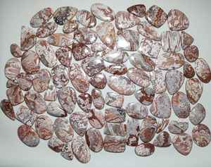 Cabujón de jaspe Rosita natural, venta al por mayor, lote de mezcla de formas y tamaños, cabujón de piedras preciosas Rosita para joyería, la mejor calidad - Product Image 1