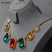 WEIMEI Bijoux De Luxe Vitrine Gris Métal Microfibier Bijoux Présentoir Collier Titulaire Pour Bijoux