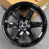 Rines Cóncavos Grandes TE37 de 17 y 18 Pulgadas, 5 Orificios, Universales para Autos, Compatibles con Honda, Toyota Reiz, Volk, Golf, Mitsubishi Lancer EX