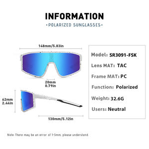 2025 à la mode transfrontalière Logo personnalisé hommes lunettes de soleil polarisées en plein air en gros lunettes de soleil de sport éblouissantes - Product Image 3