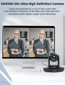 Caméra de vidéoconférence 4k HDM1 POE PTZ Zoom 20X Système de diffusion en direct HD Mise au point automatique Caméra PTZ réunion en ligne - Product Image 4