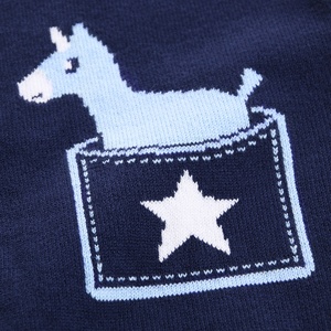 2025 nouveau gros mignon âne imprimé col <span class=keywords><strong>en</strong></span> v boutonné tricoté Cardigan doux coton <span class=keywords><strong>pull</strong></span> pour garçons filles école quotidien <span class=keywords><strong>en</strong></span> vrac - Product Image 3