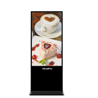 Écran d'affichage numérique intelligent HUAPU de 50 pouces pour intérieur, kiosque numérique sur pied, écran LCD pour affichage publicitaire, écran professionnel