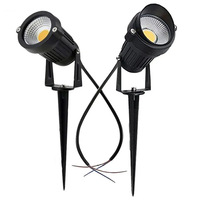 Lampu sorot LED, Outdoor 5/7W untuk taman halaman taman Ponds-RGB putih hangat tinggi terang lampu banjir daya AC aluminium