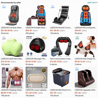 Leercon hot approuvé ce oreiller de massage intelligent et flexible pour les douleurs au cou et aux épaules, relaxation shiatsu électrique pour le dos avec chaleur