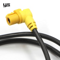 Câble adaptateur USB pour voiture, cordon d'interface USB, connecteur 4 broches vert jaune pour VW Audi MIB Radio Navigation Retrofit