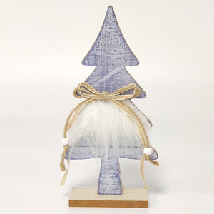 Décorations de Noël : Ornement de Noël en bois et peluche en forme d'élisar, pour arbre de Noël, comptoir de bureau et fenêtre - Product Image 6