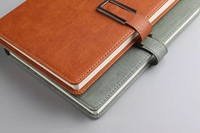 Cahier de bureau papeterie A5 carnet de notes coffret cadeau 100 feuilles bloc-notes Logo personnalisé Journal imprimé personnalisé en cuir PU 80 feuilles