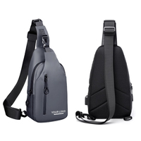 Hoge Kwaliteit Waterdichte Crossbody Borst Schoudertas Custom Logo Outdoor Reis Sling Tassen Voor Mannen