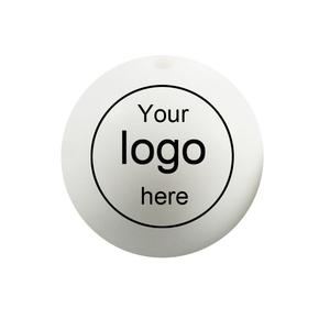 100 pièces/lot, nouvelles perles en silicone personnalisées imprimées, perles à coudre de 15 mm, fabrication de porte-clés, stylos, bijoux, colliers - Product Image 1