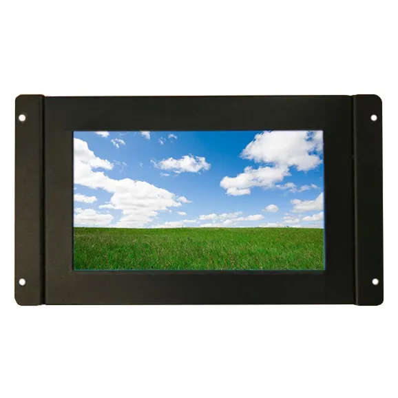 High Brightness vandal proof 1000 Nits Industrial IPS Panel 7*24H Working 7 inch BNC LCD CCTV Monitor with Metal Case