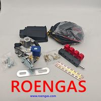 Nuevo Kit de Conversión Autogas para Motor de 4 Cilindros con ECU, Reductor e Inyectores de GLP de Aluminio