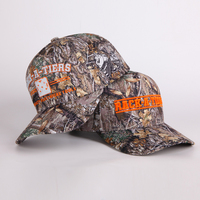 Gorra de Béisbol de 5 Paneles de Algodón de Camuflaje de Alta Calidad para Exteriores, Bordada con Logotipo