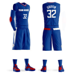 Sublimatie Custom Basketbalkleding College Basketbalshirts Trainingsbasketbaluniformen Set Team T-shirt Griffines Williamses - Product Image 3