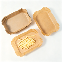 Papier brun carré anti-graisse, sans fluor, double antiadhésif, résistant à la chaleur, sans danger pour les aliments, biodégradable, 100 pièces, 9 pouces, 1,77 pouce