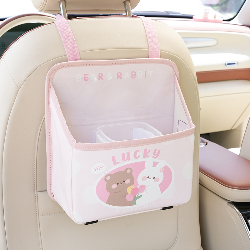 Bolsa de Almacenamiento Tulip Bear Rabbit Lucky, Rosa (Estilo R)