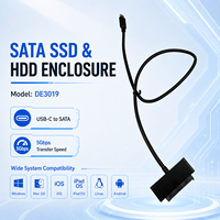 Caja USB-C de 5 Gbps para HDD/SSD SATA de 2.5 Pulgadas, Compatible con SATA III, Intercambio en Caliente, Chip JMS578, Carcasa de ABS, Garantía de 12 Meses
