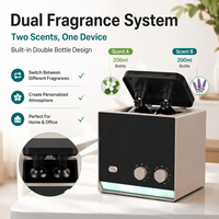 Diffuseur d'arômes intelligent, contrôle par application Bluetooth WiFi, double parfum, diffuseur d'huiles essentielles par nébulisation avec lumière ambiante LED