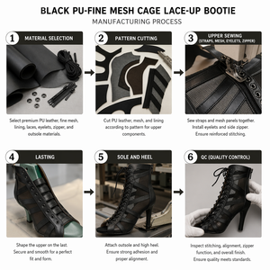 Chaussures de danse pour femmes, talons hauts pour filles, bottes courtes de danse salsa et de pole dance pour femmes, chaussures de mariage pour femmes, intérieur et extérieur - Product Image 4