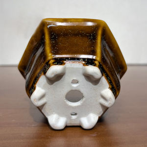 थोक छोटे सिरेमिक पौधे फूलों के बर्तन इनडोर आउटडोर बगीचे के उपयोग के लिए व्यावहारिक चमकदार फिनिश - Product Image 3