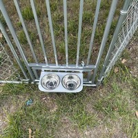Caseta para Perros Resistente de 10x10 pies para Exteriores con Techo de Acero Galvanizado, Corral Modular para Mascotas, Refugio para Animales Grandes para Negocios de Cría