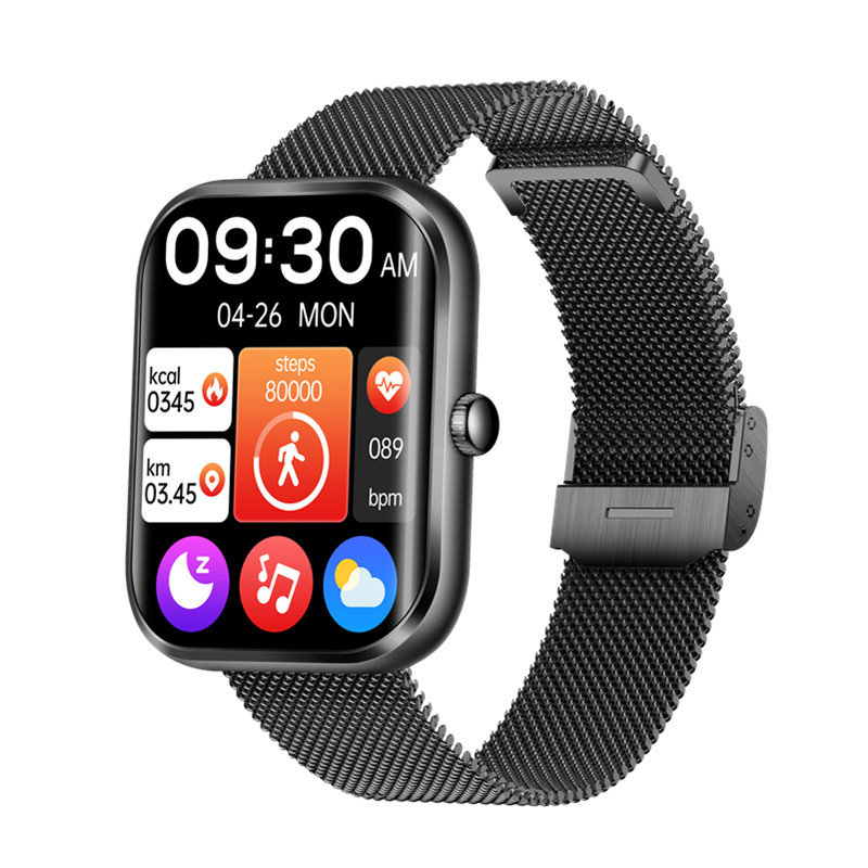 2024 Smart Watch AK58 AI Voice Health Heart Rate Monitor DaFit App Multi Sport Modes Waterproof for Women Men Smartwatch