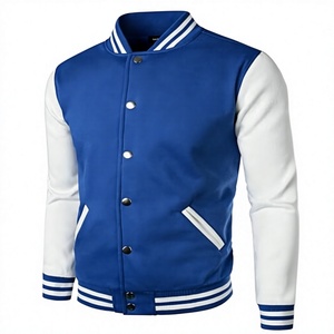 Hardihood International Men's Winter Varsity Jacket Canvas Fabric Breathable Stand Collar <b>Covered</b> <b>Button</b> Front High Street Style - Product Image 1