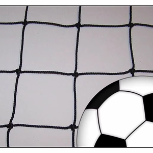 Red de seguridad de poliéster anudada negra de malla de <span class=keywords><strong>4</strong></span> pulgadas para valla perimetral de campo de fútbol - Product Image 1