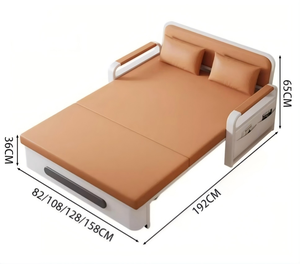 <span class=keywords><strong>Lit</strong></span> télescopique à double usage à trois sections avec cadre en fer à pousser et à tirer Canapé-<span class=keywords><strong>lit</strong></span> extensible multifonctionnel à haute charge - Product Image 6