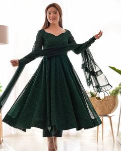 Latest Georgette Fabric Anarkali Dress for Women Trendy Long <b>Flared</b> Anarkali Suit Indian Wedding Party Wear Ladies Outfit - Product Image 6