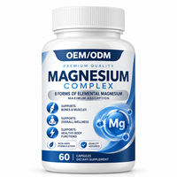 OEM ODM Complexe de Magnésium 1000 mg 8 Formes Capsules Sans OGM 60 Comprimés Complément Alimentaire Marque Privée Fabricant de Formules Personnalisées