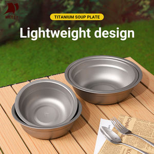 Tazón de Titanio Irrompible, Ligero y Fácil de Limpiar, Ideal para Campamentos al Aire Libre, Venta al por Mayor de Fábrica - Product Image 4